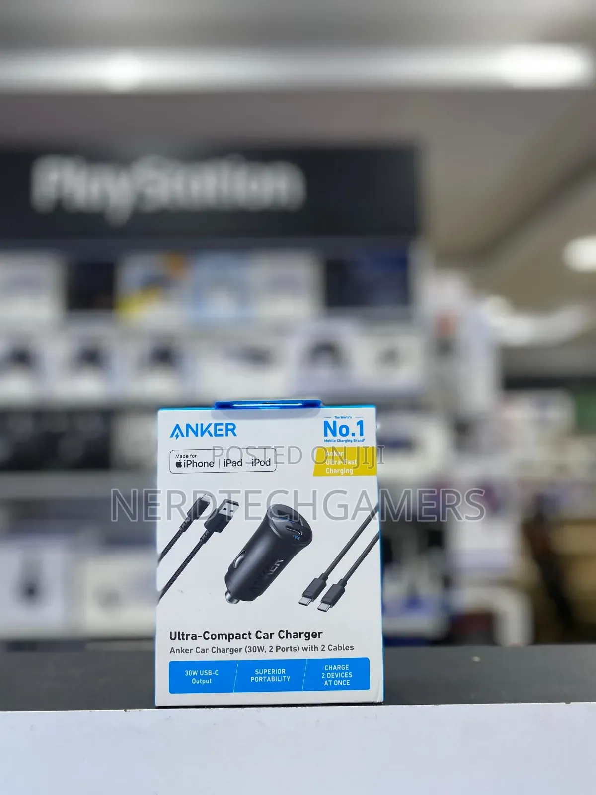 Anker Compact Ultra Car Charger (30w)
