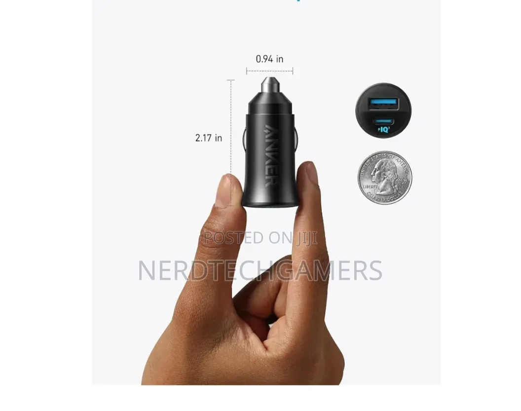Anker Compact Ultra Car Charger (30w)