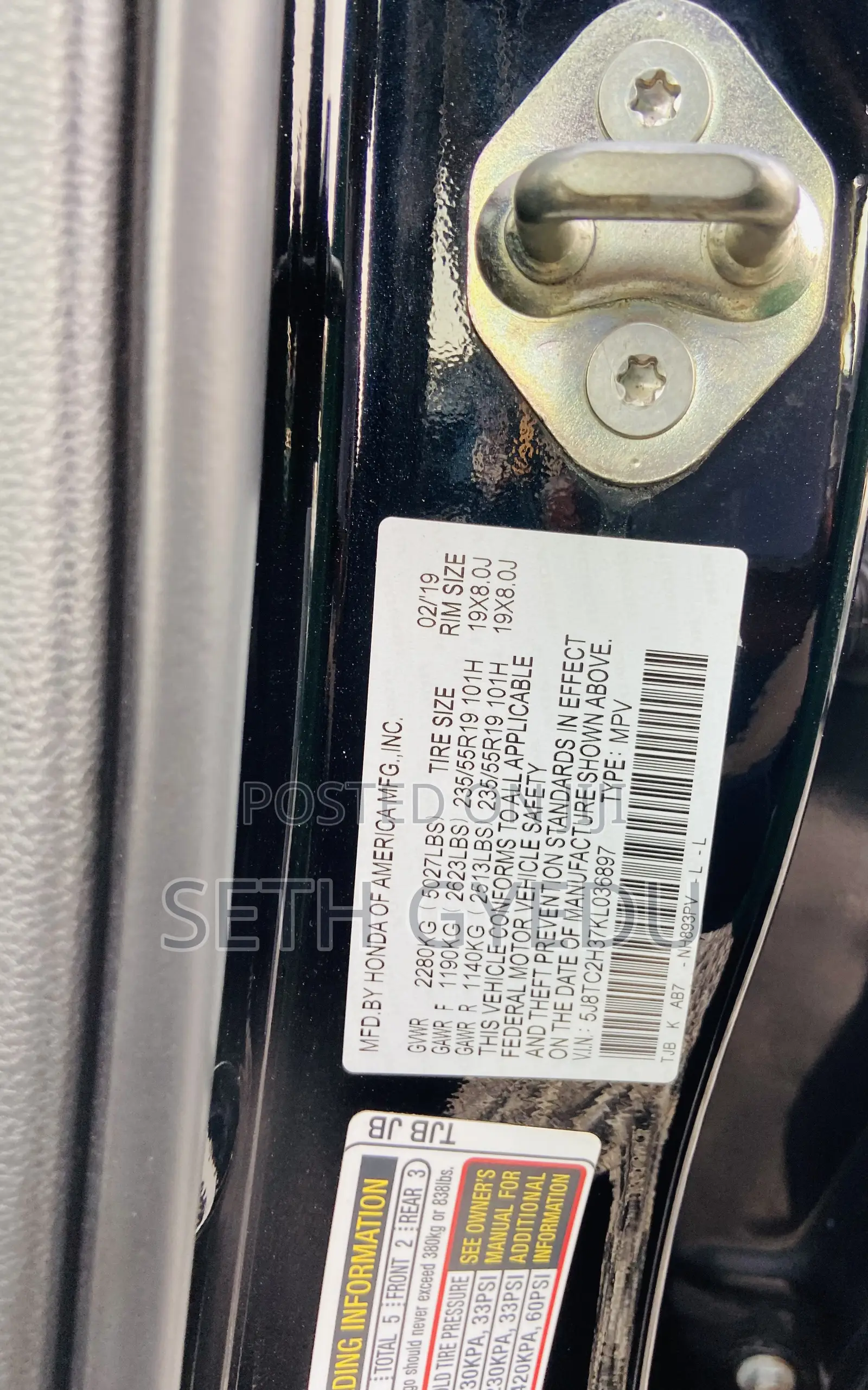 Acura RDX 2019 Black