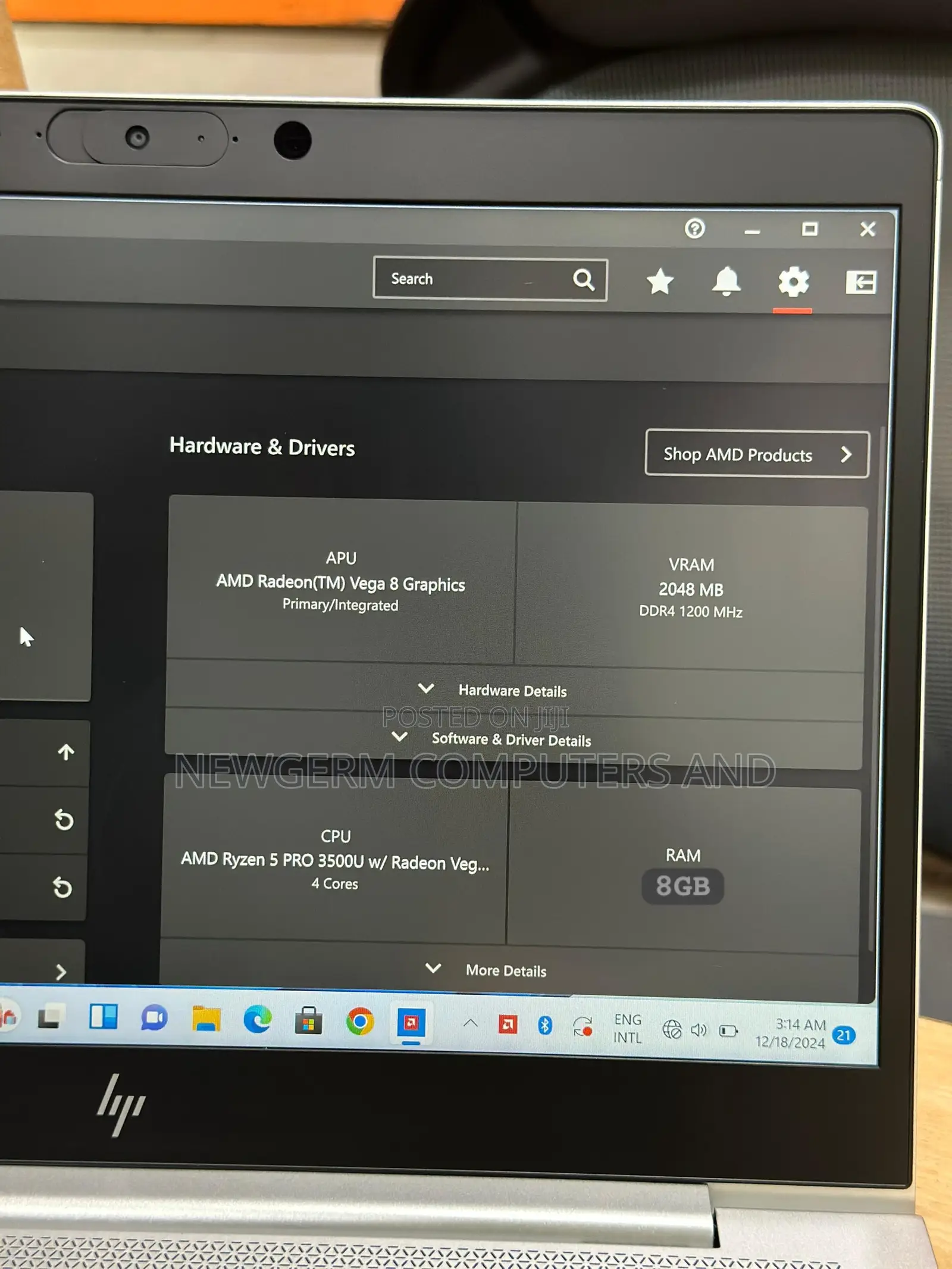 Laptop HP EliteBook 745 G6 8GB AMD Ryzen 5 SSD 256GB