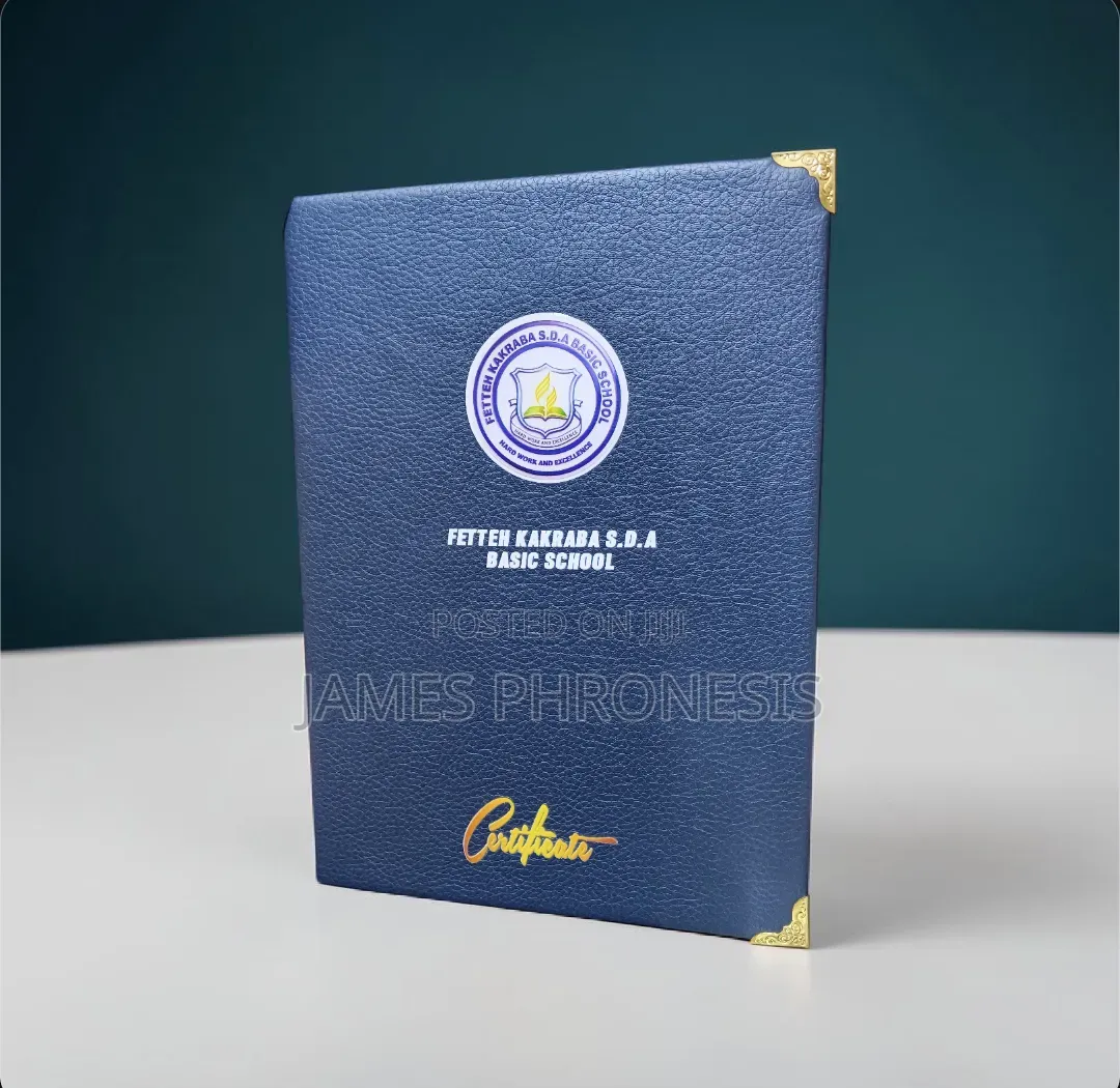 Customized Certificate Holder for Schools