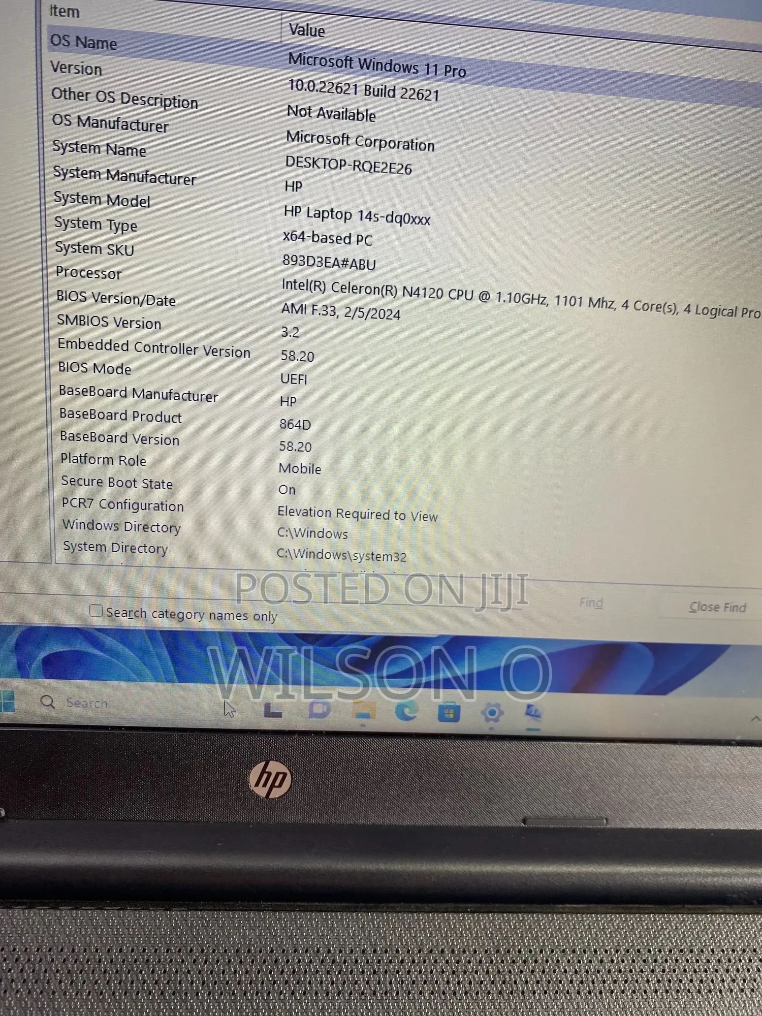 Laptop HP 14S 4GB Intel SSD 128GB