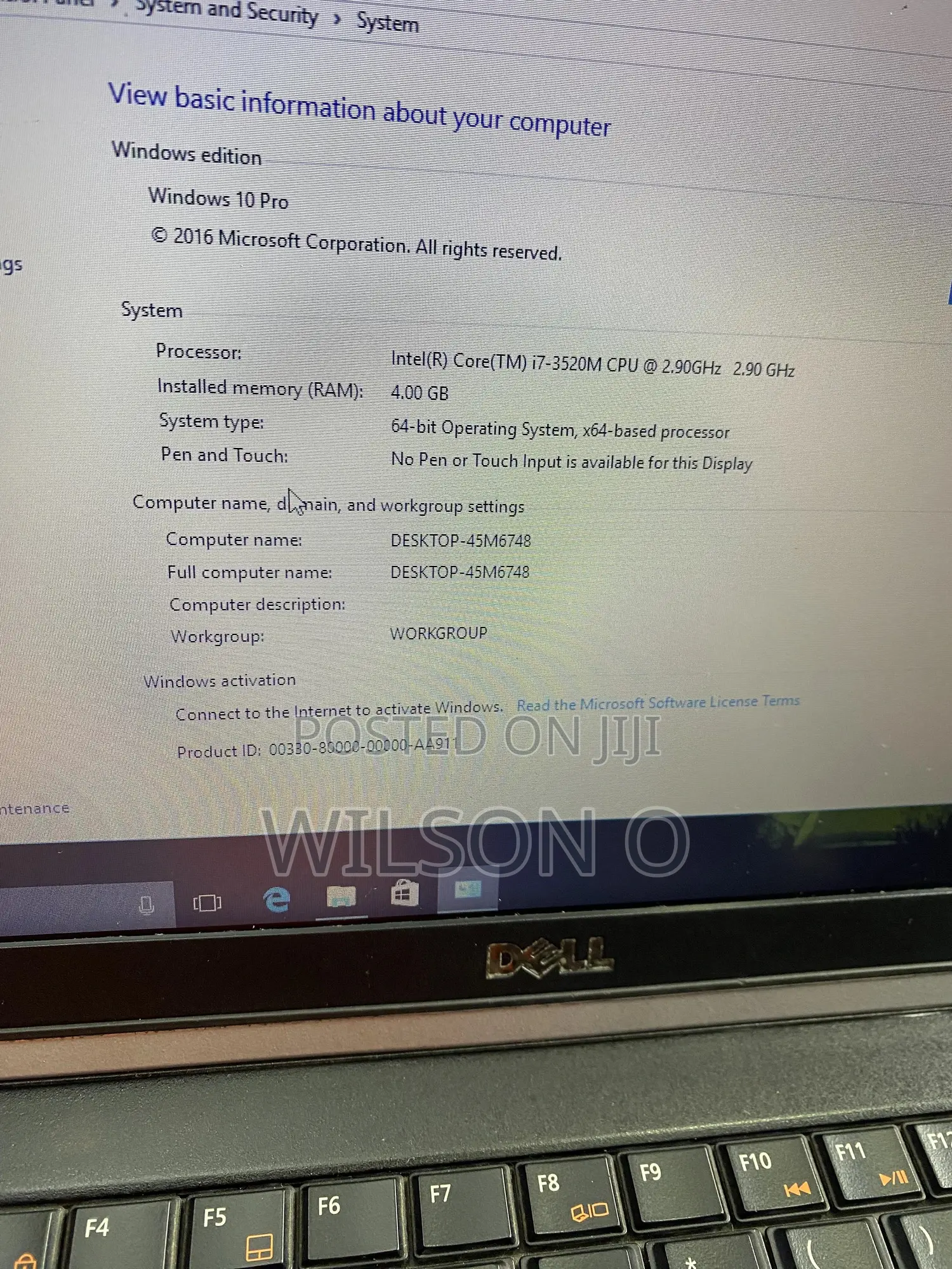 Laptop Dell Latitude e6230 4GB Intel Core i7 HDD 500GB