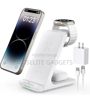 3-in-1 Wireless Charger - Fast Charging for Phone, Watch Earbuds