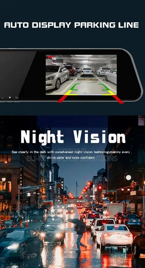 4.5 Inches Touch Screen Dual-view Car Dashcam Recorder Mirror