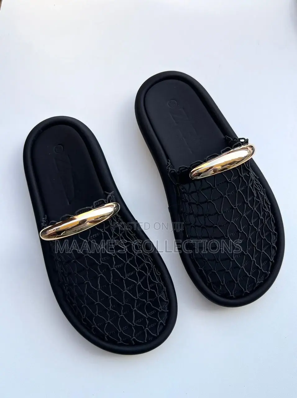 Zara Mesh Slip-on Flat Sandals / Slippers