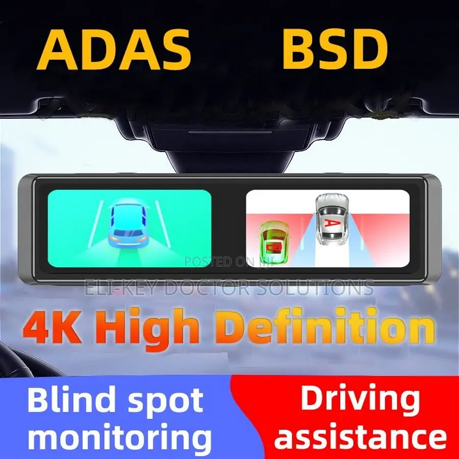 360° Ultra Hd 4-channel Panoramic Monitor Car Dvr With Adas Bsd
