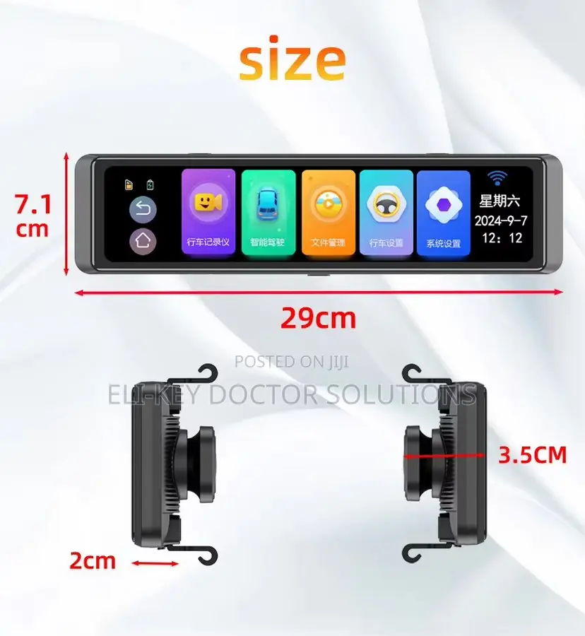 360° Ultra Hd 4-channel Panoramic Monitor Car Dvr With Adas Bsd