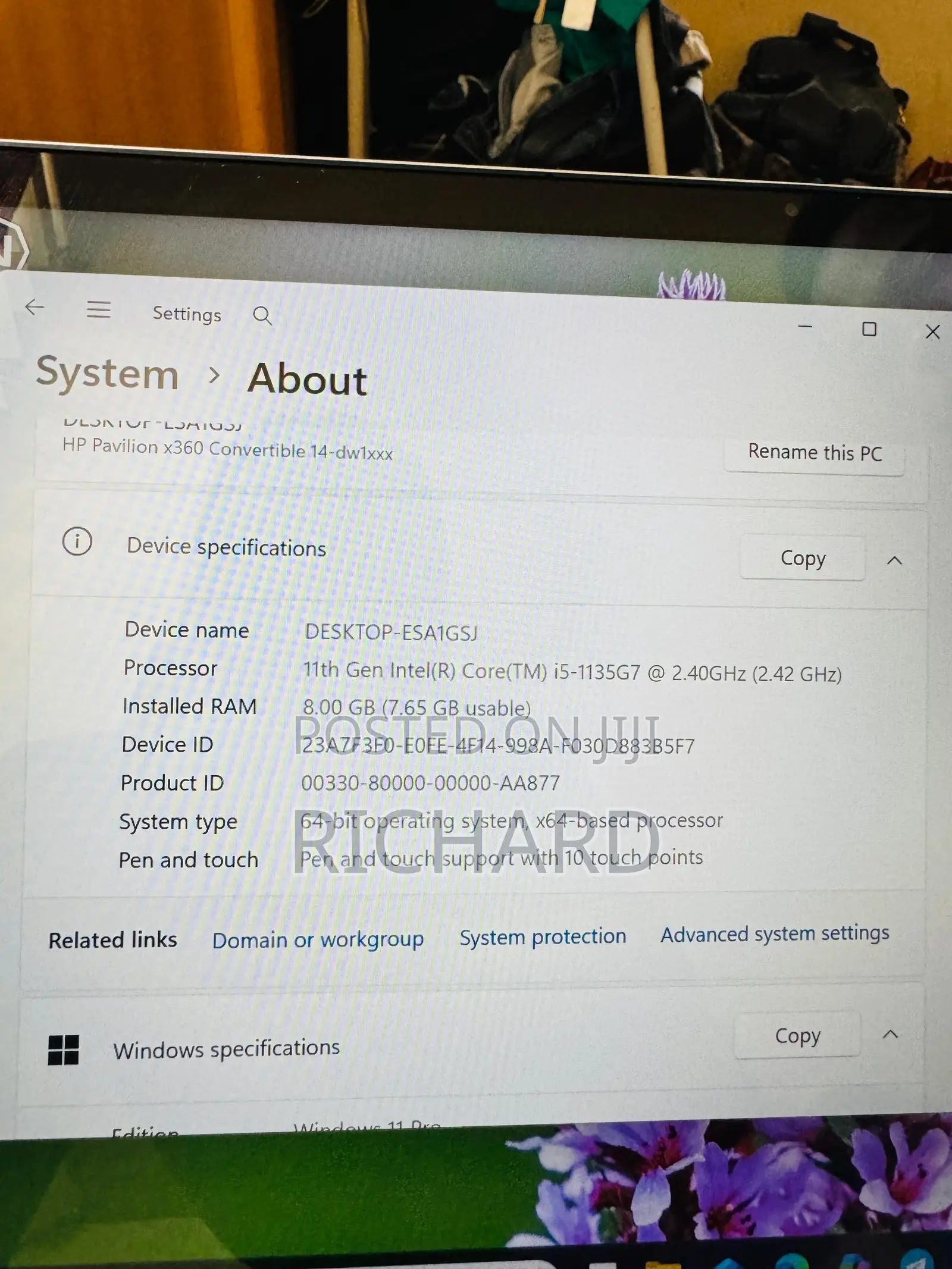 Laptop HP Pavilion X360 8GB Intel Core i5 SSD 500GB