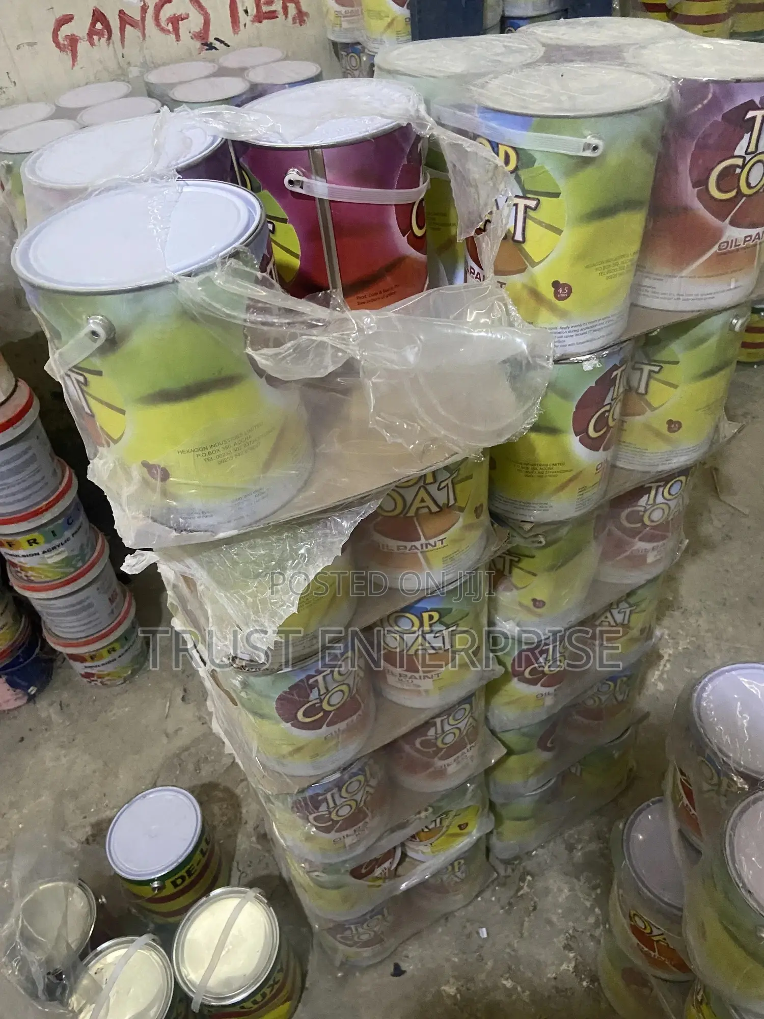Top Coat Bucket, Oil (Wholesale)
