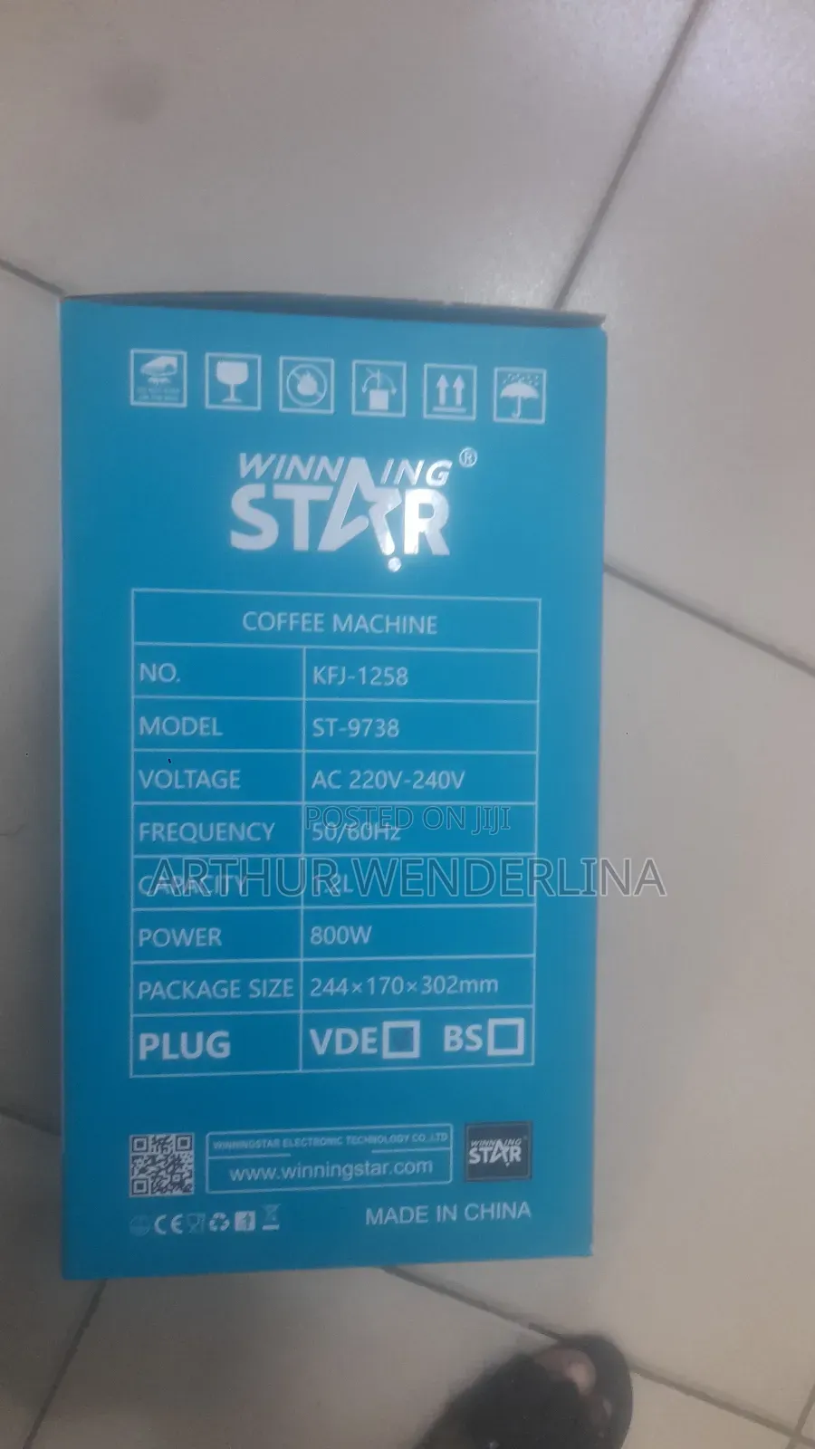Wnning Star Coffee Maker.1.2liters