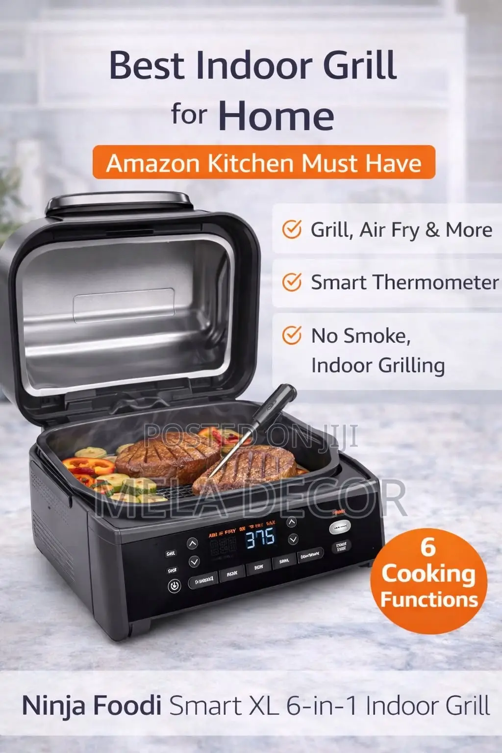 Original Ninja 5 in 1 Indoor Grill and Airfryer