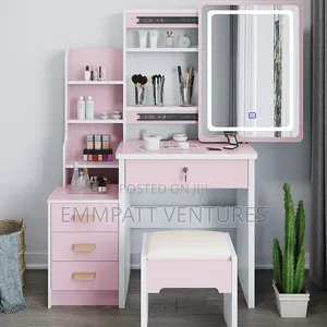 Strong Durable Pink Dressing Mirror