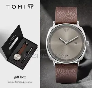 Tomi New 2pcs Luxury Business Men Watch Gift Box Set