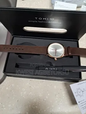 Tomi New 2pcs Luxury Business Men Watch Gift Box Set