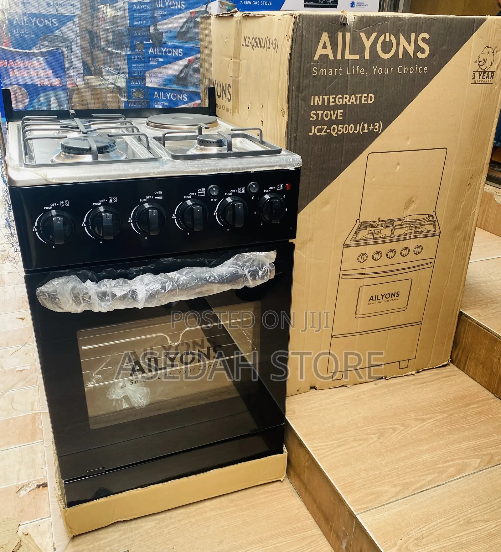 Ailyons 4 Burner Gas Stove With Oven 50*50