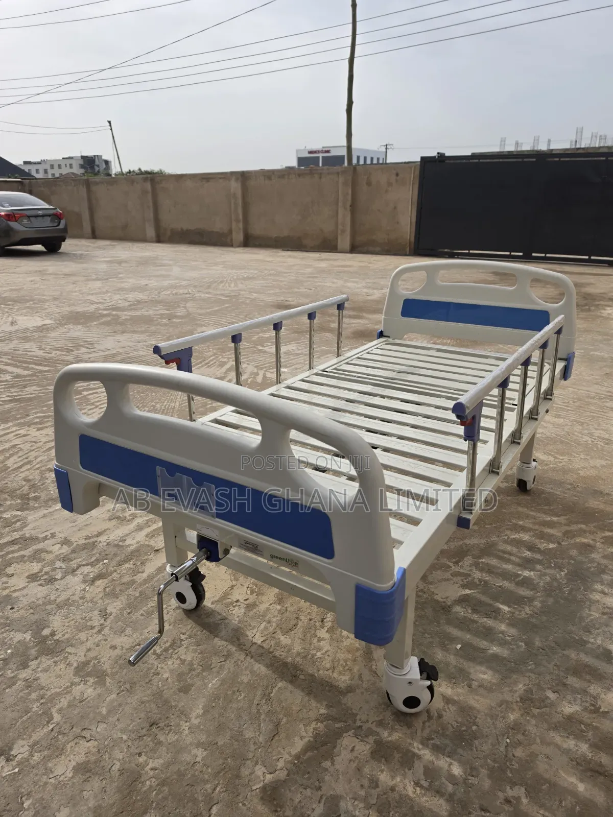 Crank Hospital Bed With Mattress