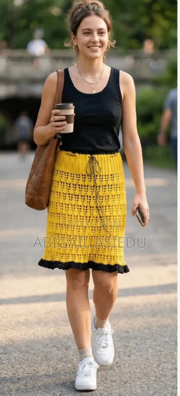 Handmade Crochet Ruffle Skirt – Elegant Stylish