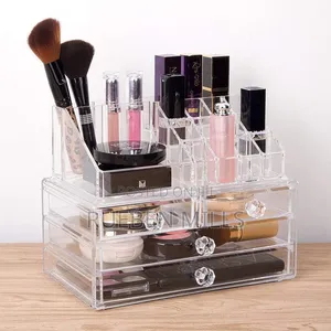 Glitz and Glamour Deluxe Cosmetic Make Up Organizer Storage Box