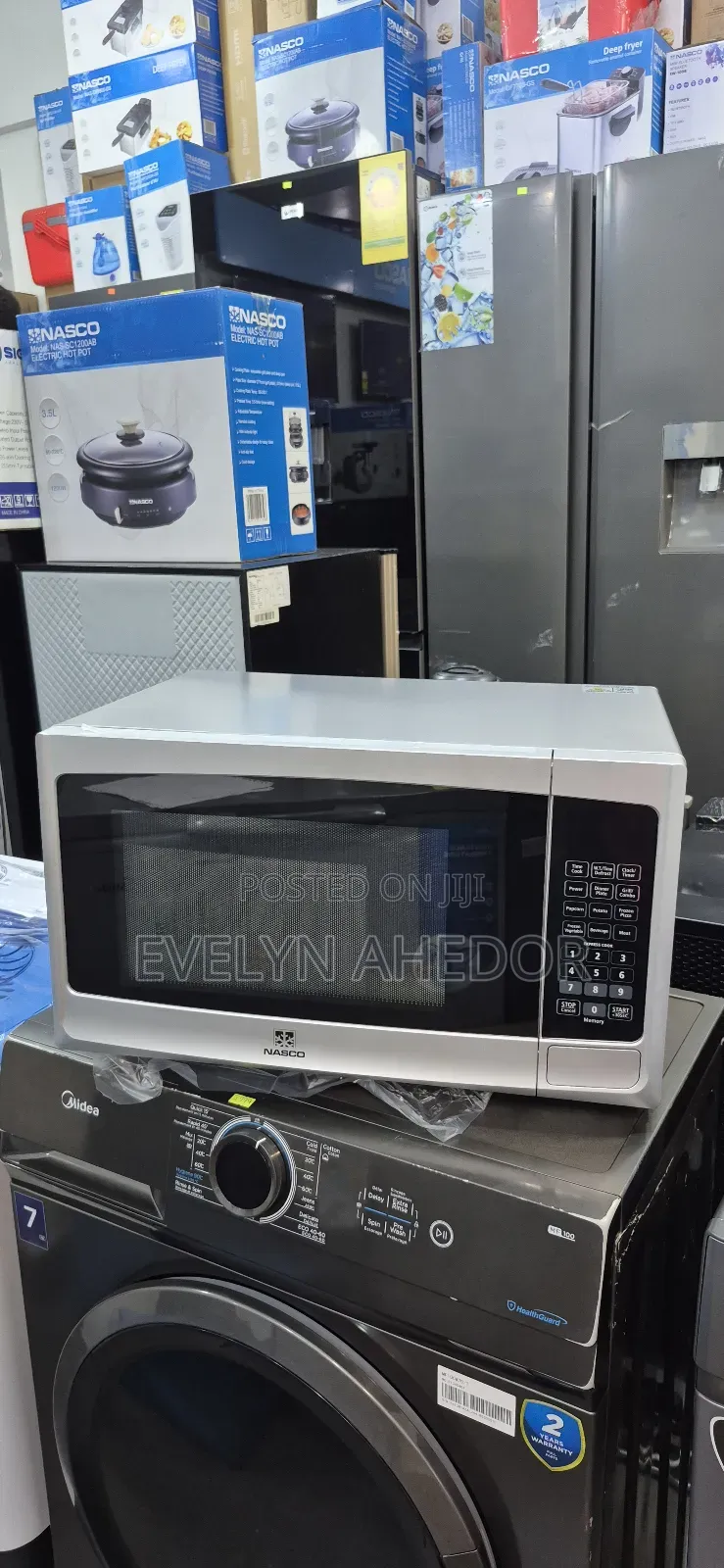 Nasco Silver Colour 25l Microwave Oven With Touch Screen Available