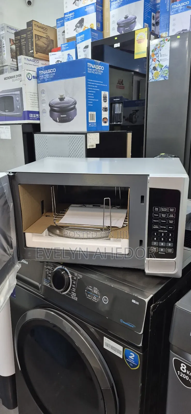Nasco Silver Colour 25l Microwave Oven With Touch Screen Available