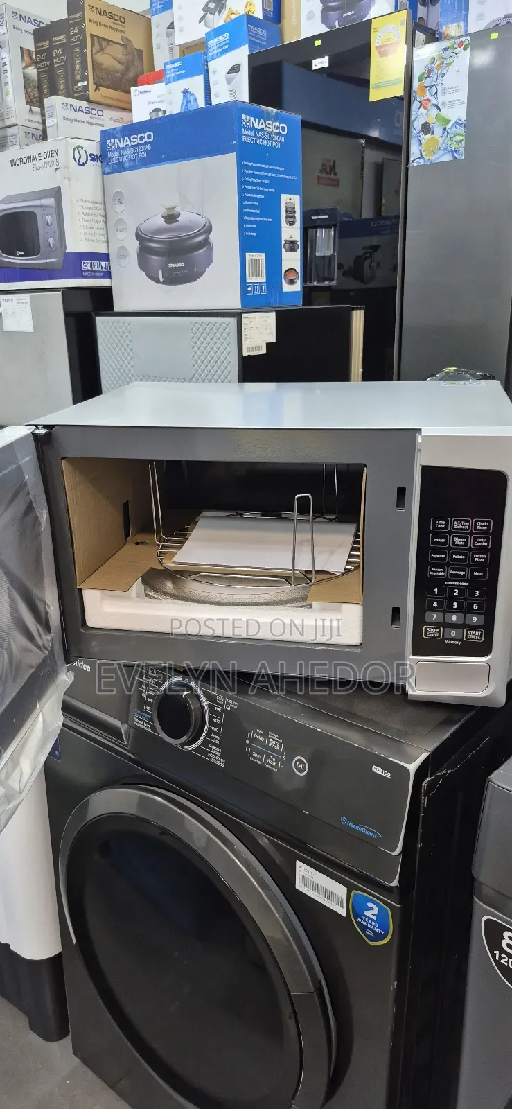 Nasco Silver Colour 25l Microwave Oven With Touch Screen Available