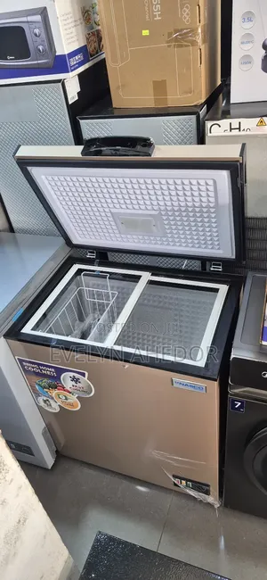 Nasco Gold Colour 150l With Sliding Glass on Top Available