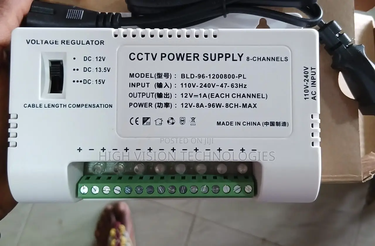 8ch CCTV Camera Power Supply Plastic