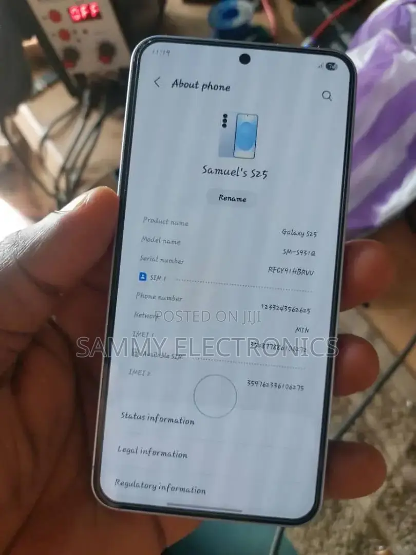 New Samsung Galaxy S25 512 GB Gray