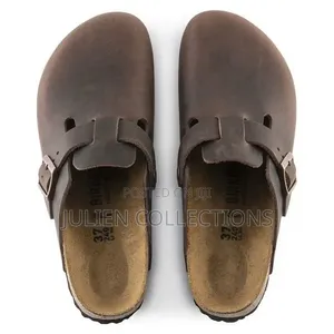 Birkenstock Boston Og Coffee Brown Leather