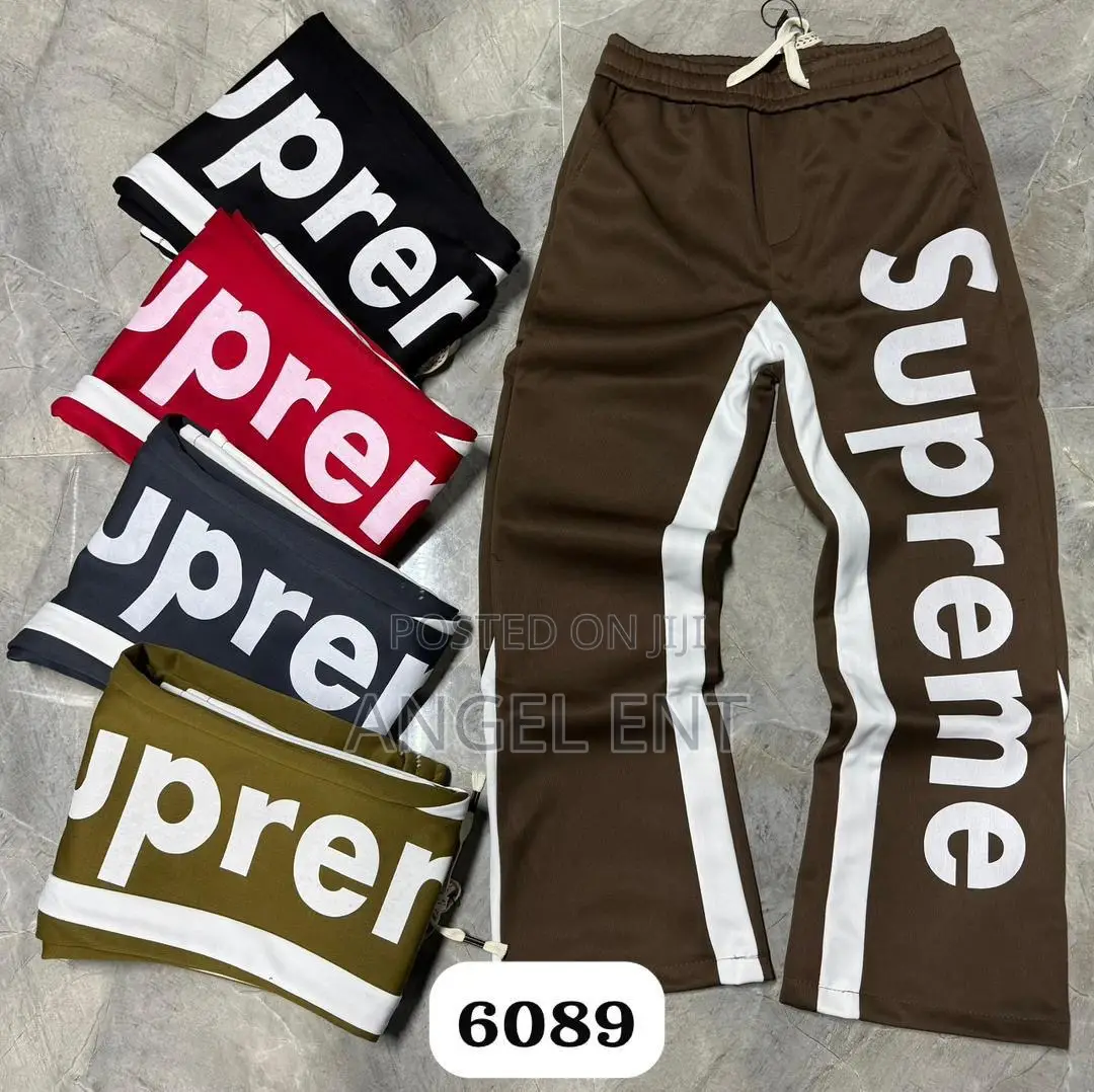Supreme Track Pants Available as Seen (Location: Kumasi)