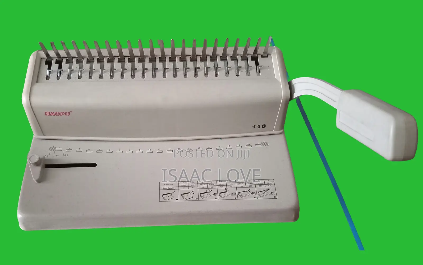 Haopu 118 Comb Binding Machine