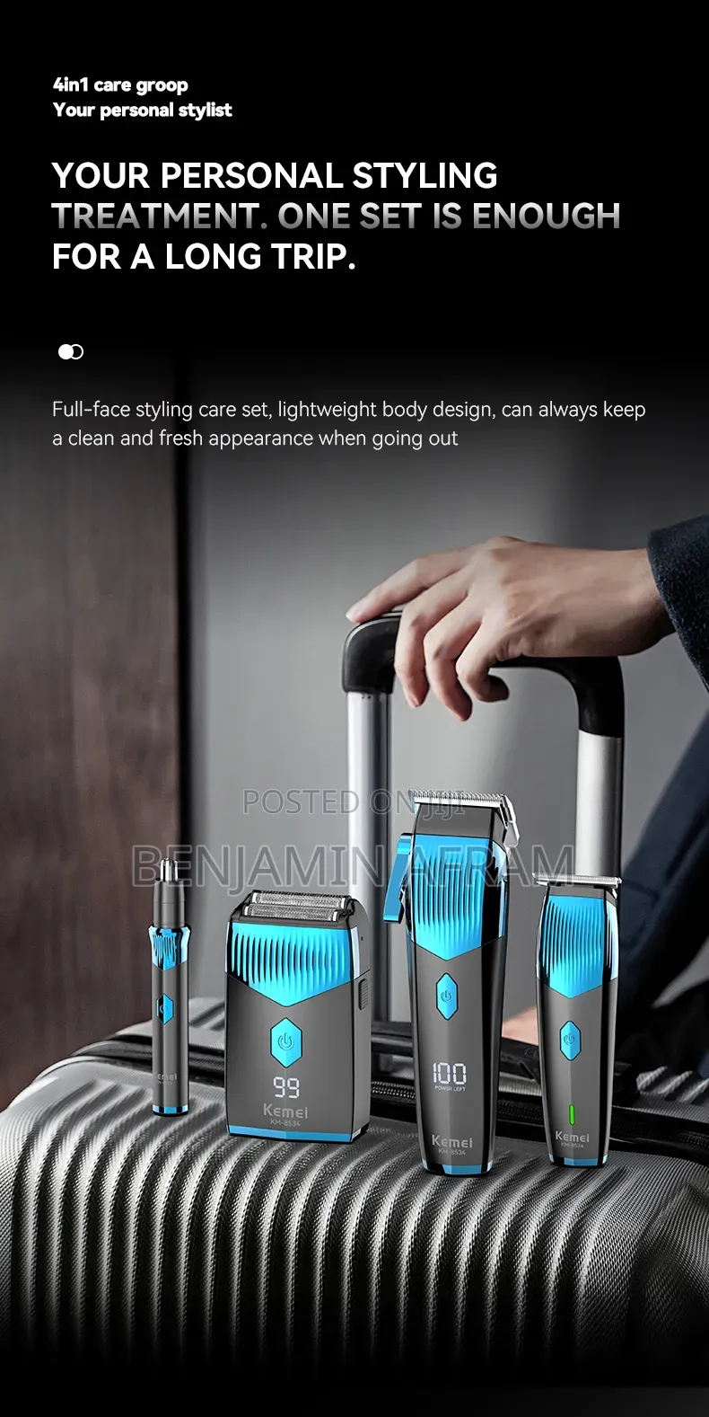 Hair Clippers, Hair Trimmer, Shaver, Nose/Ear Clipper