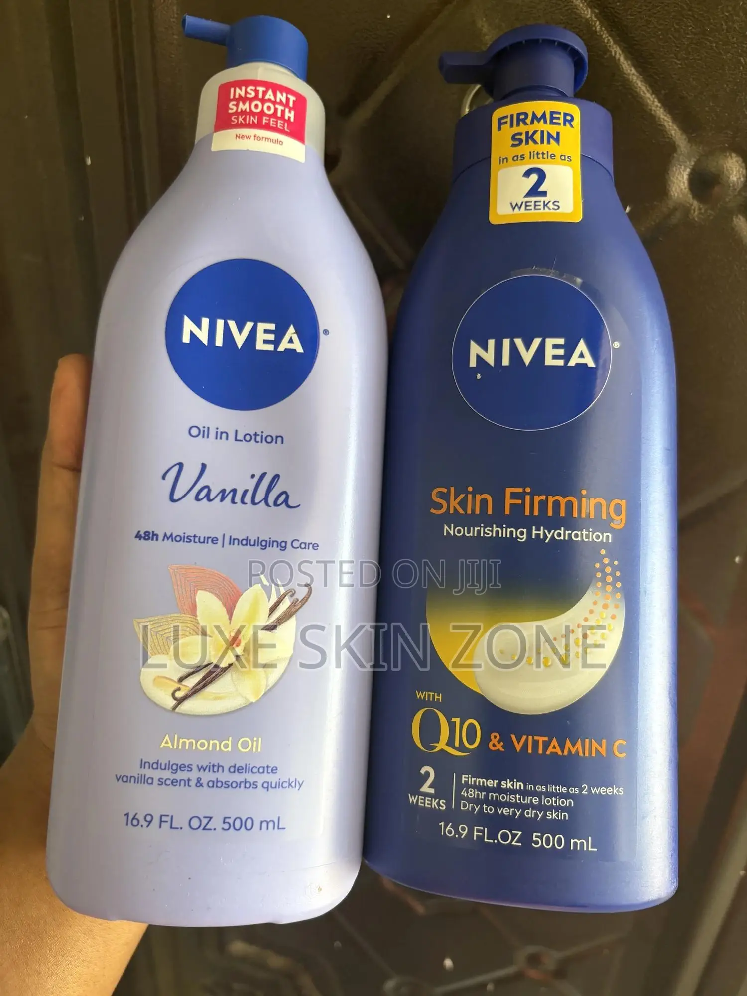 Nivea Vanilla Oil in Lotion Skin Firming Q10 Vitamin C Lotion
