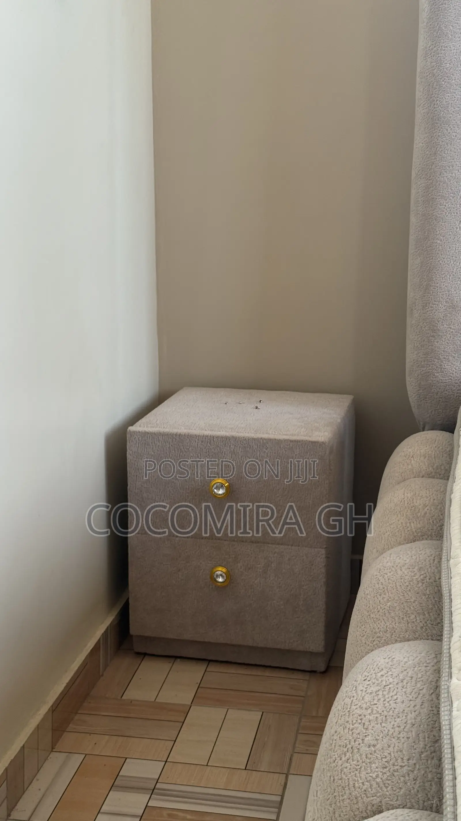 Queen Size Extra Mattress With a Bedframe, Ottoman and Two Drawers