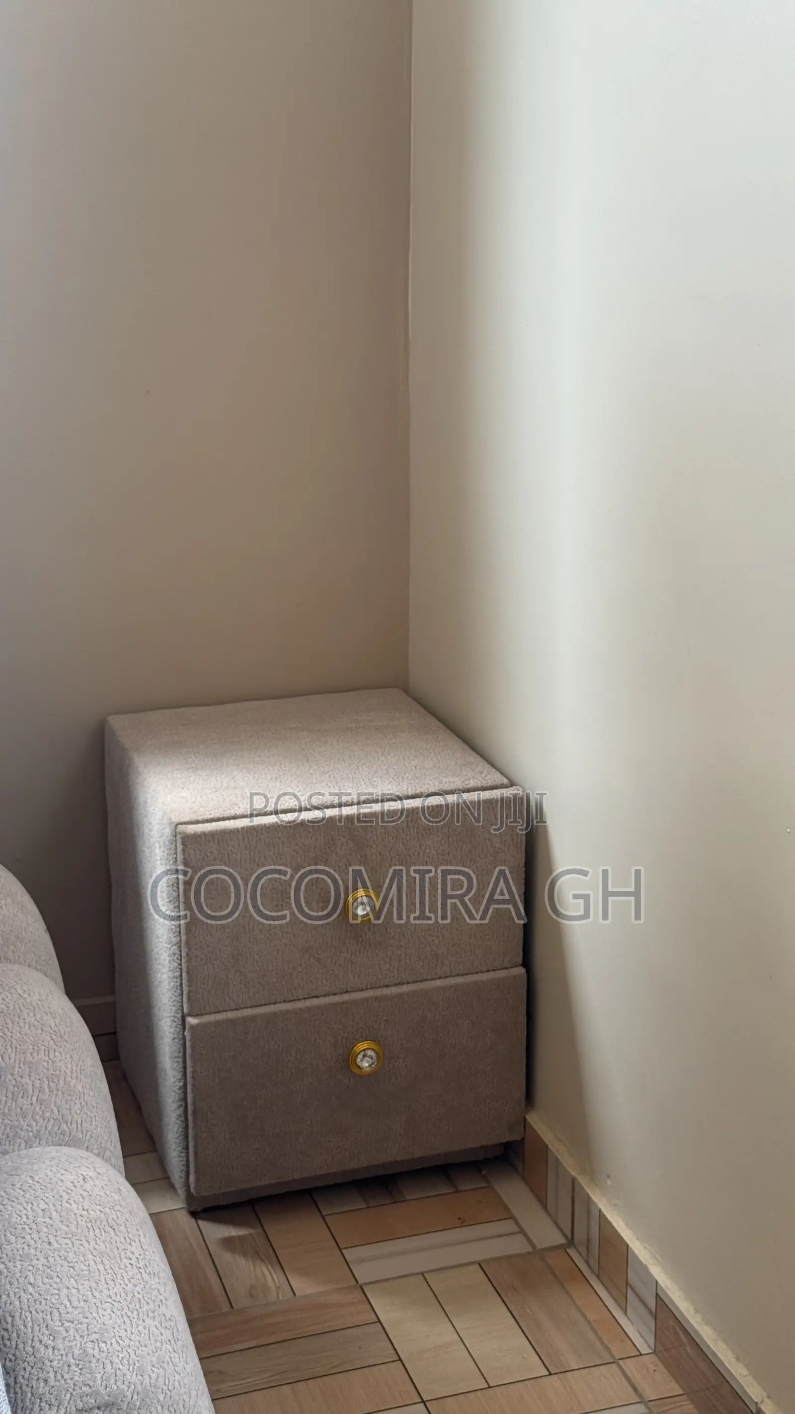 Queen Size Extra Mattress With a Bedframe, Ottoman and Two Drawers