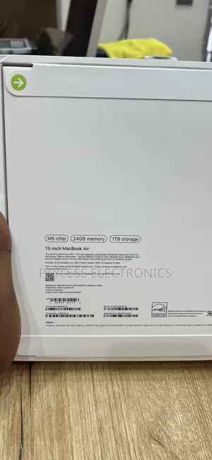 New Laptop Apple MacBook Air 2026 M5 13-inch 24GB Apple M5 SSD 1T