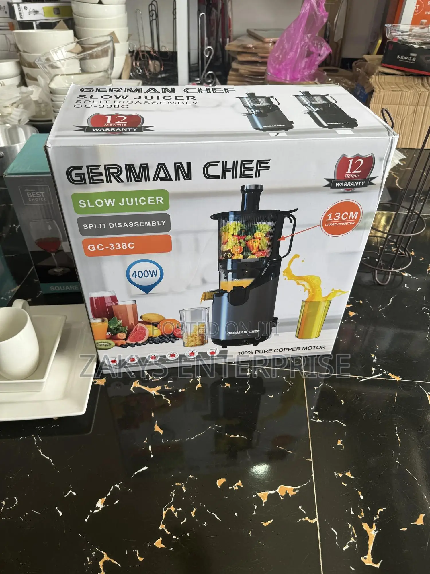 German Chef Masticating Juicer