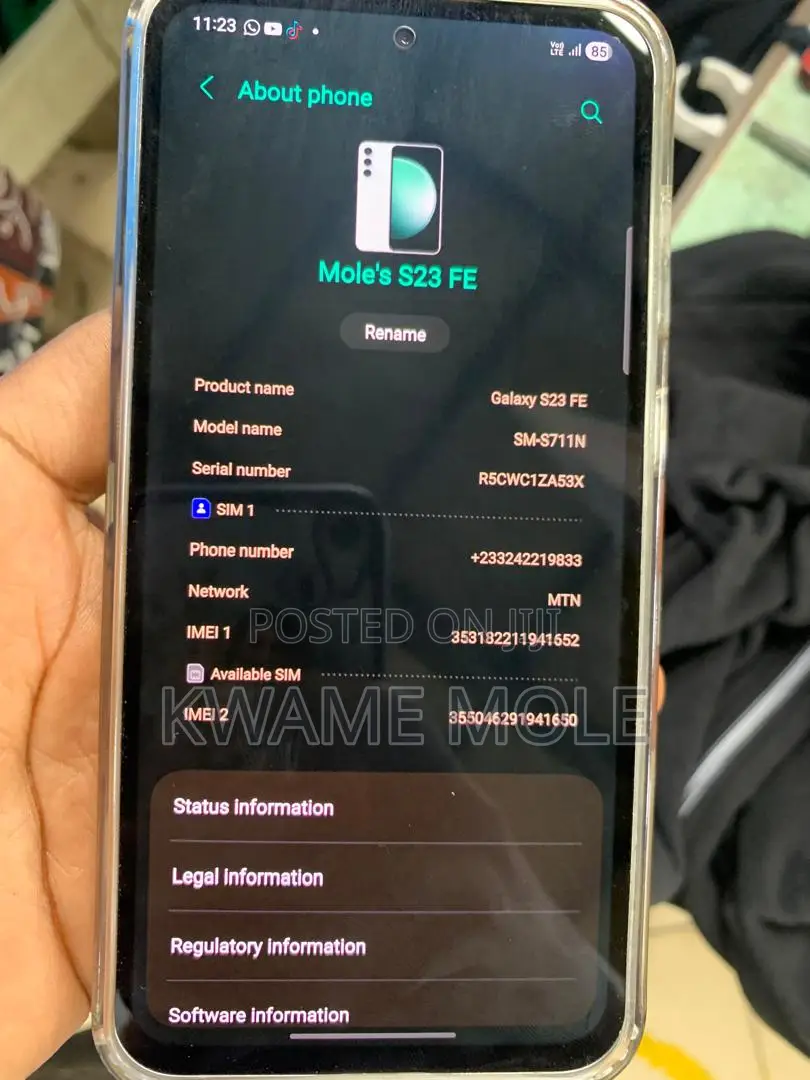 New Samsung Galaxy S23 FE 256 GB Green