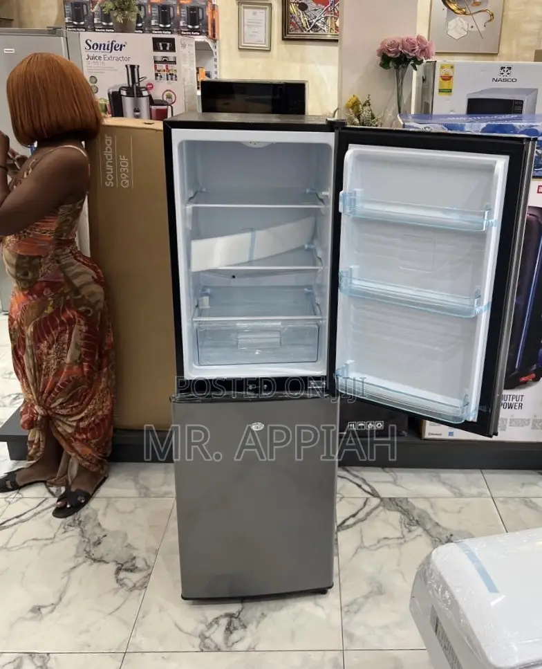 Lovely Design Nasco 158l Bottom Mount Freezer Fridge(Dark Gray)