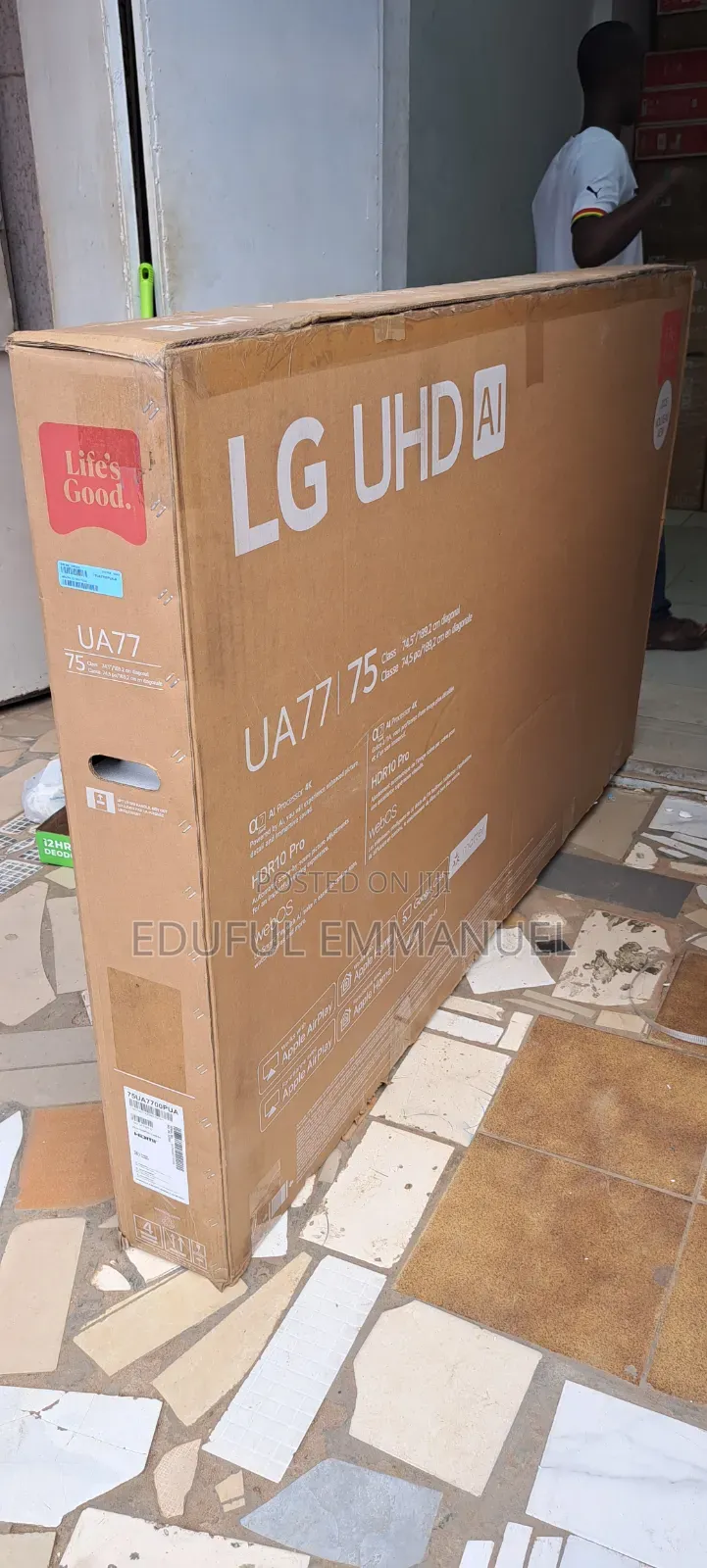 Lg 75" Uhd Smart Ua77 Ai Tv Apple Airplay Netflix Youtube Bluetooth