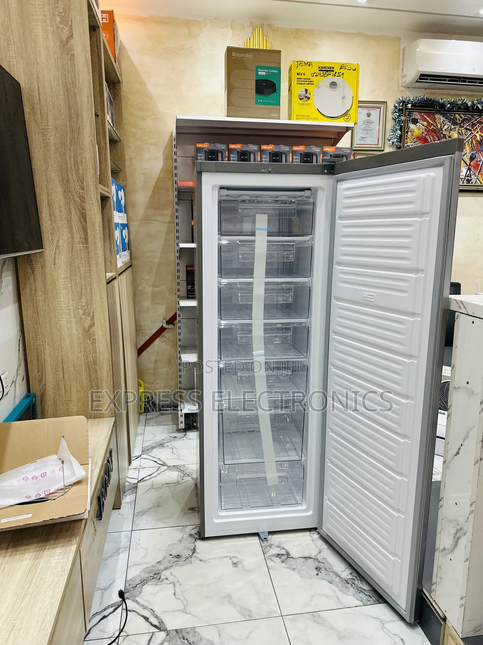 Lovely New Single Door Grey Color Upright Freezer Nasd1-33