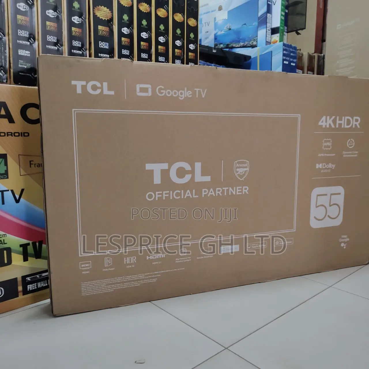 Experience Enhanced Dynamic Colors With Our 55'' Frameless Uhd TCL Tv