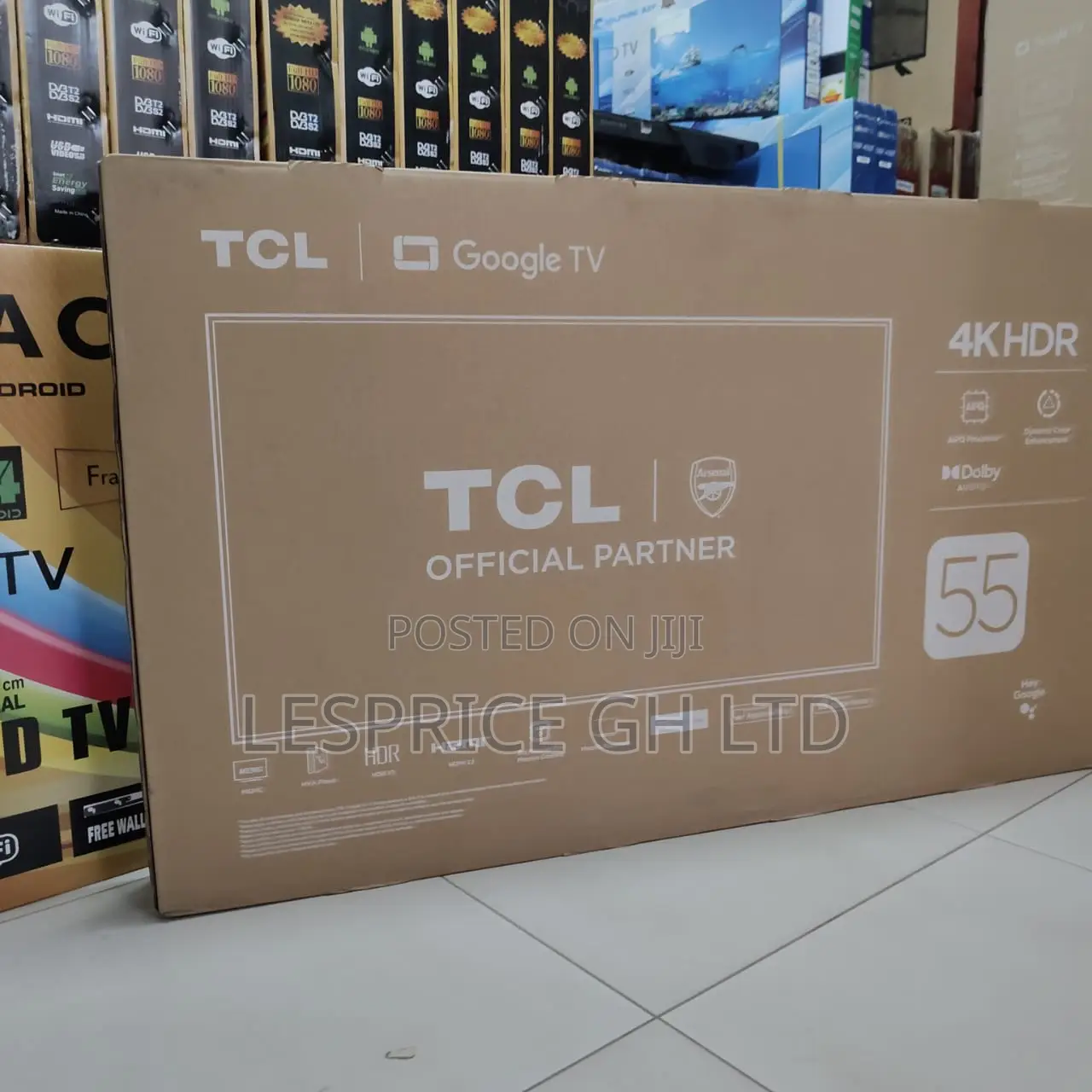 Experience Enhanced Dynamic Colors With Our 55'' Frameless Uhd TCL Tv