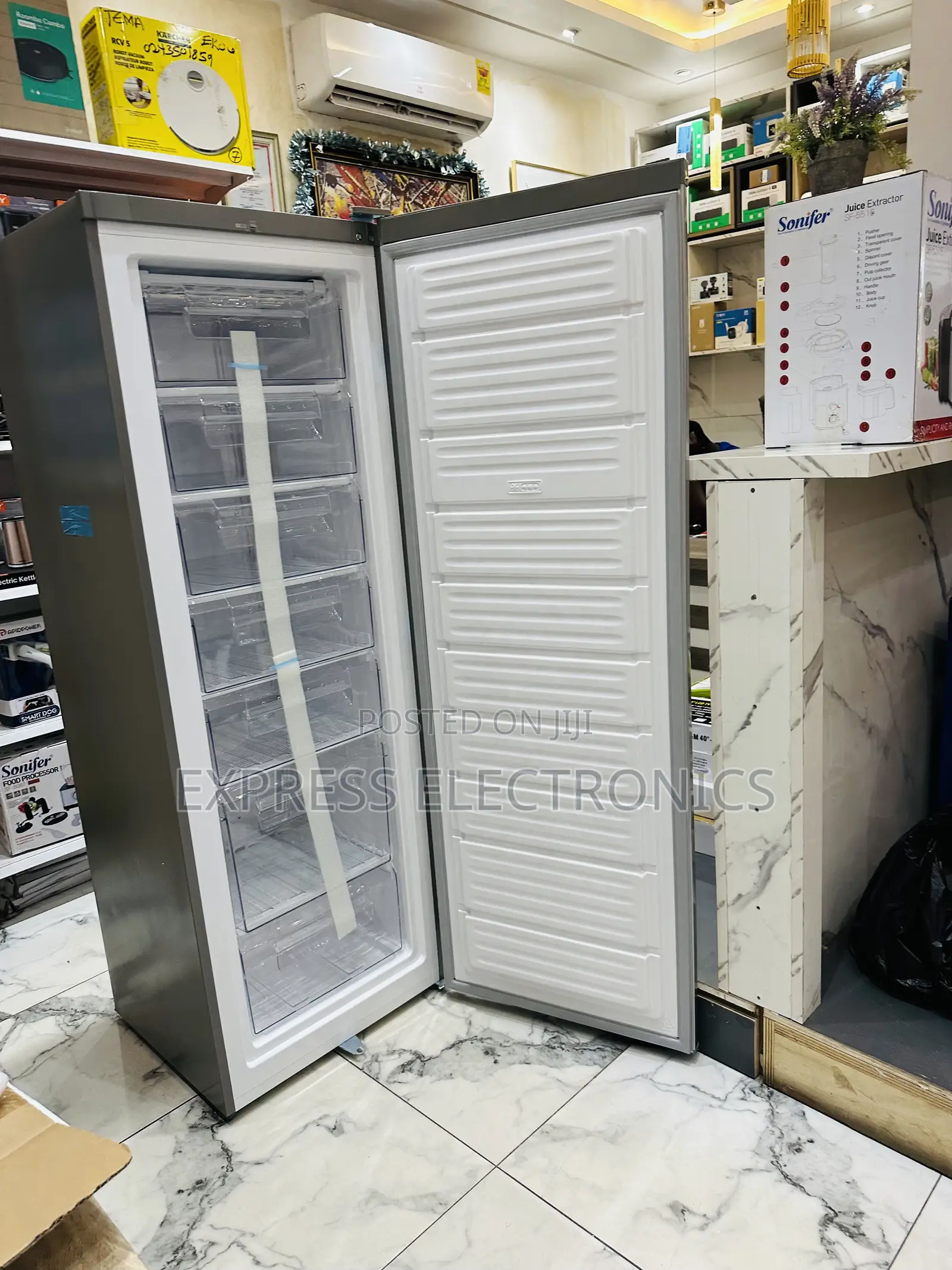 Fast Chill Upright Freezer Nasco Grey Single Door Nasd1-33