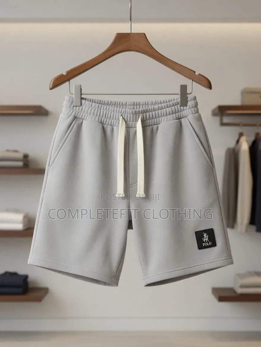 Black Woolen Shorts for Men