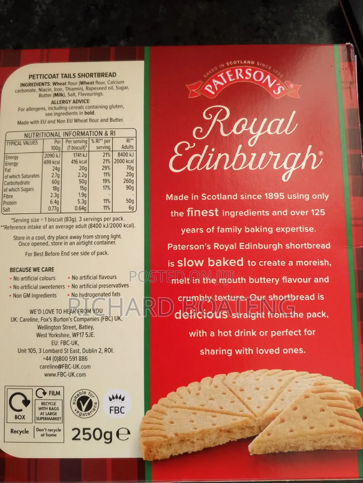 Classic Fingers Shortbread