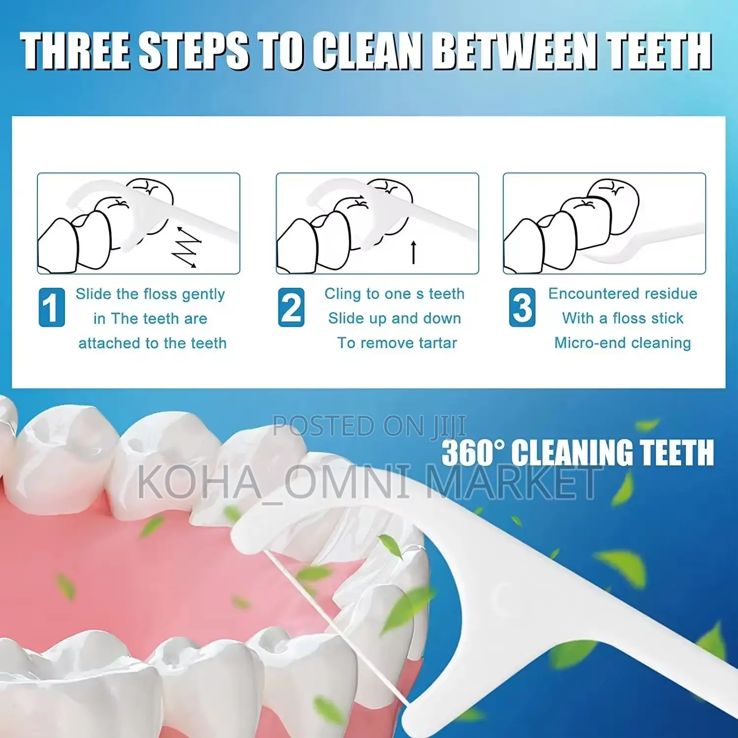 50pcs Oral Floss Picks