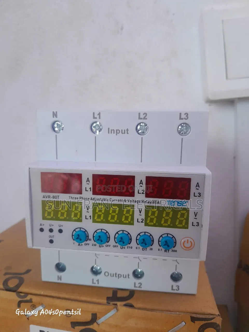 Three Phase Adjustable Voltage Relay