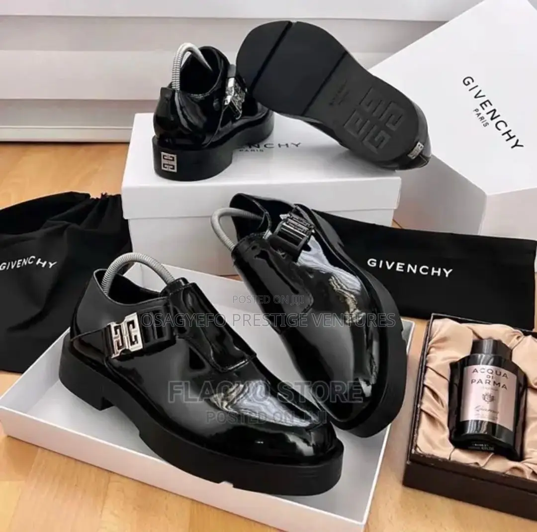 Givenchy Premium Patent Monk Strap Shoe (4g Buckle)
